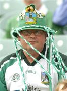 13 June 2004; A Limerick supporter keeps a close eye on the game. Bank of Ireland Munster Senior Football Championship Semi-Final, Limerick v Waterford, Gaelic Grounds, Limerick. Picture credit; Pat Murphy / SPORTSFILE