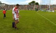13 June 2004; Cork goalkeeper Kevin O'Dwyer leaves the field after his sides defeat to Kerry. Bank of Ireland Munster Senior Football Championship Semi-Final, Kerry v Cork, Fitzgerald Stadium, Killarney, Co. Kerry. Picture credit; Brendan Moran / SPORTSFILE
