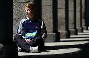 14 June 2004; Irish athlete Gillian O'Sullivan, who took a break from her preparations for the forthcoming Athens Olympic Games, pictured at the launch of this year's Lucozade Sport Athletics Association of Ireland Juvenile Track and Field Championships at the National Museum of Ireland, Collins Barracks, Dublin. Picture credit; Brendan Moran / SPORTSFILE