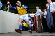 6 June 2004; Tipperary goalkeeper Brendan Cummins makes his way out onto the pitch before the game. Guinness Munster Senior Hurling Championship semi-final, Tipperary v Waterford, Pairc Ui Chaoimh, Cork. Picture credit; Brendan Moran / SPORTSFILE