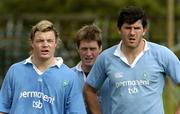 15 June 2004; Brian O'Driscoll, left, Ronan O'Gara, centre, and Shane Horgan pictured during Ireland rugby squad training. The Villages Rugby Ground, Cape Town, South Africa. Picture credit; Matt Browne / SPORTSFILE