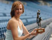 15 June 2004; Mary O'Donnell, Waterford, winner of the Irish Independent / Lucozade Sport Player of the Month for May. Croke Park, Dublin. Picture credit; David Maher / SPORTSFILE