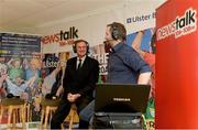 22 August 2013; Former Liverpool player Phil Thompson with Newstalk 106-108 FM’s Off the Ball presenter Ger Gilroy during the of the live broadcast of Ireland’s most popular sports radio show ‘Off the Ball’ at Castlebar Mitchels GAA Club in Mayo on Thursday 22nd August. The ‘Off The Ball Roadshow with Ulster Bank’, which has already been to Donegal and Kerry, will also visit Cork and Dublin, to give GAA fans the opportunity to experience the multi award-winning show, where they will broadcast live from GAA haunts and clubs across the country. As part of the summer-long roadshow, Ulster Bank is also searching for Ireland’s ‘Best GAA Fan’. GAA super-fans are being invited to log on to ulsterbank.com/GAA to submit their most passionate and dedicated stories, pictures and videos that demonstrate the lengths they go to in supporting their county. There will be weekly prizes and Ireland’s Best GAA Fan will be chosen to win €5,000 towards a home make-over and a trip to the GAA All-Ireland Senior Football Final. Castlebar Mitchels GAA Club, Elvery's MacHale Park, Castlebar, Co. Mayo. Picture credit: Matt Browne / SPORTSFILE