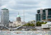 24 August 2013; A general view of the 94th Dublin City Liffey Swim. River Liffey, Dublin. Picture credit: Brian Lawless / SPORTSFILE