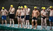 24 August 2013; Swimmers await the start of the 94th Dublin City Liffey Swim. River Liffey, Dublin. Picture credit: Brian Lawless / SPORTSFILE