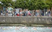 24 August 2013; A general view during the 94th Dublin City Liffey Swim. River Liffey, Dublin. Picture credit: Brian Lawless / SPORTSFILE