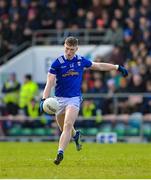 5 March 2023; Paddy Lynch of Cavan scores his sides first point during the Allianz Football League Division 3 match between Cavan and Down at Kingspan Breffni in Cavan. Photo by Stephen Marken/Sportsfile