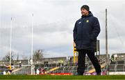 5 March 2023; Clare manager Colm Collins during the Allianz Football League Division 2 match between Clare and Cork at Cusack Park in Ennis, Clare. Photo by Eóin Noonan/Sportsfile