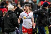 5 March 2023; Matthew Donnelly of Tyrone is congratulated by supporters after the Allianz Football League Division 1 match between Tyrone and Kerry at O'Neill's Healy Park in Omagh, Tyrone. Photo by Ramsey Cardy/Sportsfile