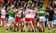 5 March 2023; Players from both teams tussle during the Allianz Football League Division 1 match between Tyrone and Kerry at O'Neill's Healy Park in Omagh, Tyrone. Photo by Ramsey Cardy/Sportsfile
