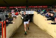 5 March 2023; Kerry captain David Clifford runs out before the Allianz Football League Division 1 match between Tyrone and Kerry at O'Neill's Healy Park in Omagh, Tyrone. Photo by Ramsey Cardy/Sportsfile