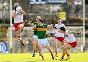 5 March 2023; Brian Kennedy of Tyrone wins possession during the Allianz Football League Division 1 match between Tyrone and Kerry at O'Neill's Healy Park in Omagh, Tyrone. Photo by Ramsey Cardy/Sportsfile