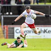 5 March 2023; Matthew Donnelly of Tyrone in action against Paul Murphy of Kerry during the Allianz Football League Division 1 match between Tyrone and Kerry at O'Neill's Healy Park in Omagh, Tyrone. Photo by Ramsey Cardy/Sportsfile