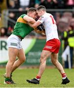 5 March 2023; Darragh Canavan of Tyrone and Dara Moynihan of Kerry tussle off the ball during the Allianz Football League Division 1 match between Tyrone and Kerry at O'Neill's Healy Park in Omagh, Tyrone. Photo by Ramsey Cardy/Sportsfile