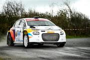 5 March 2023; Darren Gass and Barry McNulty in their Citroen C3 Rally2 in action during the Midlands Triton Showers Stages Rally Round 1 of the National Rally Championship in Longford. Photo by Philip Fitzpatrick/Sportsfile