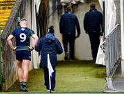 5 March 2023; Jack Flynn of Meath looks dejected as he walks into the tunnel after the Allianz Football League Division 2 match between Limerick and Meath at TUS Gaelic Grounds in Limerick. Photo by Tyler Miller/Sportsfile