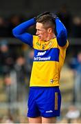 5 March 2023; Eoin Cleary of Clare reacts after his sides defeat in the Allianz Football League Division 2 match between Clare and Cork at Cusack Park in Ennis, Clare. Photo by Eóin Noonan/Sportsfile