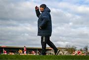 5 March 2023; Clare manager Colm Collins during the Allianz Football League Division 2 match between Clare and Cork at Cusack Park in Ennis, Clare. Photo by Eóin Noonan/Sportsfile