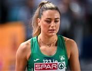 5 March 2023; Sophie Becker of Ireland before competing in the women's 4x400m relay final during Day 3 of the European Indoor Athletics Championships at Ataköy Athletics Arena in Istanbul, Türkiye. Photo by Sam Barnes/Sportsfile
