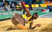 5 March 2023; Khaddi Sagnia of Sweden competes in the women's long jump final during Day 3 of the European Indoor Athletics Championships at Ataköy Athletics Arena in Istanbul, Türkiye. Photo by Sam Barnes/Sportsfile