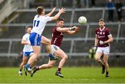 5 March 2023; Johnny Heaney of Galway in action against Michael Bannigan of Monaghan during the Allianz Football League Division 1 match between Galway and Monaghan at Pearse Stadium in Galway. Photo by Seb Daly/Sportsfile