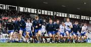 5 March 2023; Monaghan players before the Allianz Football League Division 1 match between Galway and Monaghan at Pearse Stadium in Galway. Photo by Seb Daly/Sportsfile