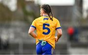 5 March 2023; A view of Cian O'Dea of Clare's hair during the Allianz Football League Division 2 match between Clare and Cork at Cusack Park in Ennis, Clare. Photo by Eóin Noonan/Sportsfile