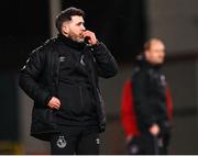 6 March 2023; Shamrock Rovers manager Stephen Bradley during the SSE Airtricity Men's Premier Division match between Shamrock Rovers and Cork City at Tallaght Stadium in Dublin. Photo by Piaras Ó Mídheach/Sportsfile