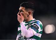 6 March 2023; Trevor Clarke of Shamrock Rovers after the drawn SSE Airtricity Men's Premier Division match between Shamrock Rovers and Cork City at Tallaght Stadium in Dublin. Photo by Piaras Ó Mídheach/Sportsfile