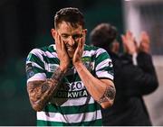 6 March 2023; Lee Grace of Shamrock Rovers after the drawn SSE Airtricity Men's Premier Division match between Shamrock Rovers and Cork City at Tallaght Stadium in Dublin. Photo by Piaras Ó Mídheach/Sportsfile