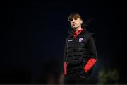 6 March 2023; Matt Ward of Derry City before the SSE Airtricity Men's Premier Division match between UCD and Derry City at the UCD Bowl in Dublin. Photo by Stephen McCarthy/Sportsfile