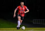 6 March 2023; Shane McEleney of Derry City during the SSE Airtricity Men's Premier Division match between UCD and Derry City at the UCD Bowl in Dublin. Photo by Stephen McCarthy/Sportsfile