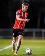 6 March 2023; Ronan Boyce of Derry City during the SSE Airtricity Men's Premier Division match between UCD and Derry City at the UCD Bowl in Dublin. Photo by Stephen McCarthy/Sportsfile