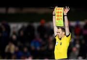 6 March 2023; Assistant referee Dermot Broughton during the SSE Airtricity Men's Premier Division match between Bohemians and Drogheda United at Dalymount Park in Dublin. Photo by Harry Murphy/Sportsfile