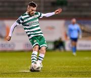 6 March 2023; Jack Byrne of Shamrock Rovers during the SSE Airtricity Men's Premier Division match between Shamrock Rovers and Cork City at Tallaght Stadium in Dublin. Photo by Piaras Ó Mídheach/Sportsfile