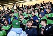 7 March 2023; Gonzaga College supporters before the Bank of Ireland Leinster Schools Senior Cup Semi Final match between Newbridge College and Gonzaga College at Energia Park in Dublin. Photo by David Fitzgerald/Sportsfile