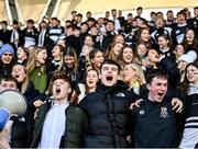 7 March 2023; Newbridge College supporters before the Bank of Ireland Leinster Schools Senior Cup Semi Final match between Newbridge College and Gonzaga College at Energia Park in Dublin. Photo by David Fitzgerald/Sportsfile