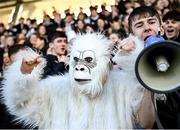 7 March 2023; Newbridge College supporter Nicholas Hore before the Bank of Ireland Leinster Schools Senior Cup Semi Final match between Newbridge College and Gonzaga College at Energia Park in Dublin. Photo by David Fitzgerald/Sportsfile