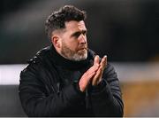 6 March 2023; Shamrock Rovers manager Stephen Bradley after the drawn SSE Airtricity Men's Premier Division match between Shamrock Rovers and Cork City at Tallaght Stadium in Dublin. Photo by Piaras Ó Mídheach/Sportsfile