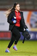 6 March 2023; Cork City sports therapist Orla McSweeney during the SSE Airtricity Men's Premier Division match between Shamrock Rovers and Cork City at Tallaght Stadium in Dublin. Photo by Piaras Ó Mídheach/Sportsfile