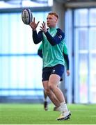 8 March 2023; Ciaran Frawley during Ireland rugby squad training at the IRFU High Performance Centre at the Sport Ireland Campus in Dublin. Photo by Brendan Moran/Sportsfile