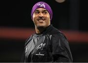 3 March 2023; Simon Zebo of Munster before the United Rugby Championship match between Munster and Scarlets at Musgrave Park in Cork. Photo by Michael P Ryan/Sportsfile