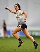 10 March 2023; Erika O'Shea of University of Limerick during the 2023 Yoplait Ladies HEC O’Connor Cup semi-final match between Queen’s University Belfast and University of Limerick at University of Galway Connacht GAA Air Dome in Bekan, Mayo. Photo by Piaras Ó Mídheach/Sportsfile