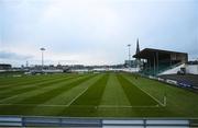 10 March 2023; A general view of Markets Field pitch and stadium before the SSE Airtricity Men's First Division match between Treaty United and Cobh Ramblers at Markets Field in Limerick. Photo by Michael P Ryan/Sportsfile