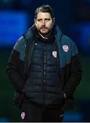 10 March 2023; Derry City manager Ruaidhrí Higgins during the SSE Airtricity Men's Premier Division match between Derry City and Dundalk at The Ryan McBride Brandywell Stadium in Derry. Photo by Ben McShane/Sportsfile