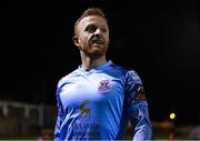 10 March 2023; Jack Doherty of Cobh Ramblers celebrates after scoring his side's third goal during the SSE Airtricity Men's First Division match between Treaty United and Cobh Ramblers at Markets Field in Limerick. Photo by Michael P Ryan/Sportsfile