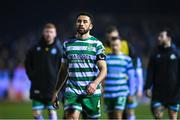 10 March 2023; Roberto Lopes of Shamrock Rovers leaves the field after the SSE Airtricity Men's Premier Division match between Shelbourne and Shamrock Rovers at Tolka Park in Dublin. Photo by Seb Daly/Sportsfile