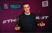 11 March 2023; Pictured is Shane Cunningham of Kilmacud Crokes who was crowned the AIB GAA Club Championships Footballer of the Year for the 2022/23 season. Cunningham was one of 30 of #TheToughest players across football and hurling honoured at the AIB GAA Club Player Awards. Held at Croke Park on Friday evening, the Awards recognise the top performing players throughout the AIB GAA Provincial and All-Ireland Senior Club Championships campaigns. Photo by Ramsey Cardy/Sportsfile