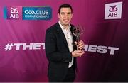 10 March 2023; David Moran of Kerins O’Rahilly’s with his AIB GAA Football Club Team of The Year award at the AIB Club Players Awards at Croke Park in Dublin. Photo by Ramsey Cardy/Sportsfile