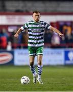 10 March 2023; Sean Hoare of Shamrock Rovers during the SSE Airtricity Men's Premier Division match between Shelbourne and Shamrock Rovers at Tolka Park in Dublin. Photo by Seb Daly/Sportsfile